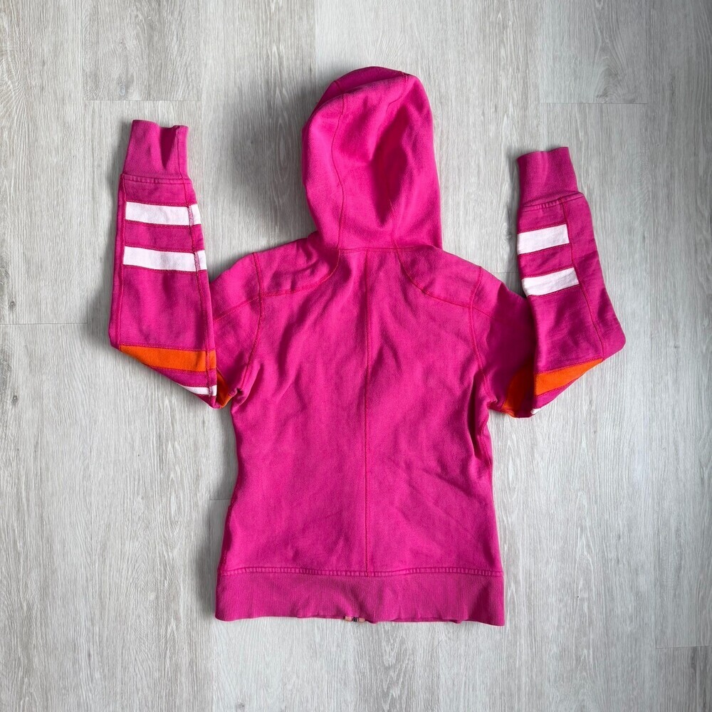 RARE VTG Lululemon Scuba Hoodie Boom Juice Pink Striped Size 8 OG Canada - Picture 8 of 10